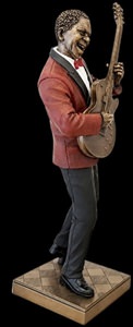guitarist statuette set bagfra – detaljeret håndværk